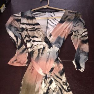 Animal print dress